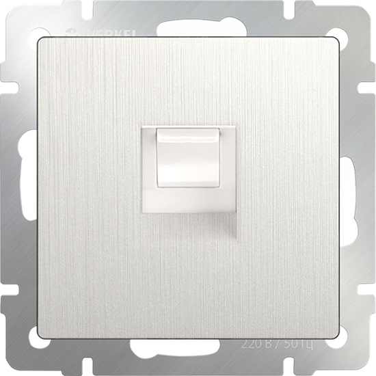 W1181013/WL13-RJ-45 Розетка компьютерная RJ-45, перламутровый рифленый (уп.10шт.) Werkel™ a051190-1 - фото 607428