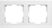 W0021801/WL04-Frame-02-white Stark Рамка на 2 поста белая (уп.10шт.) Werkel™ a050904-1 - фото 607447