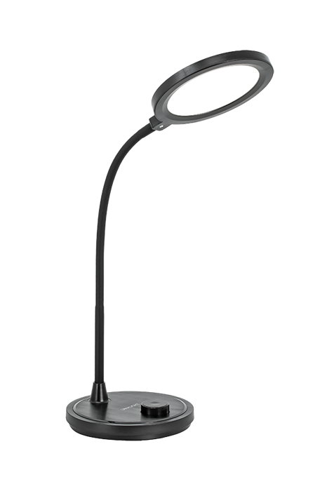 UL612 черный настольный светильник 16Вт.с зеркаклом LED Ultra Light UL612 черный - фото 607653