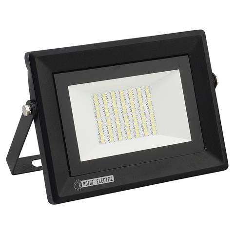 HRZ00002822 068-010-0050 Светодиодный прожектор 50W 6400K 175-240V, черный HOROZ ELECTRIC HRZ00002822 - фото 607737