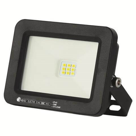 HRZ11100042 068-010-0010 Aslan-10 Светодиодный прожектор 10W 6400K 175-250V, черный (уп.60шт.) HOROZ ELECTRIC HRZ11100042 - фото 607868
