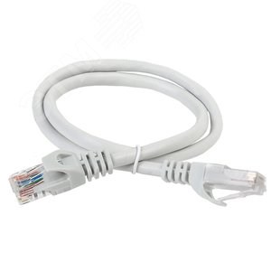 PC01-C5EUL-05M Патч-корд U/UTP, Cat.5e LSZH, 0,5м, серый ITK® PC01-C5EUL-05M - фото 607937