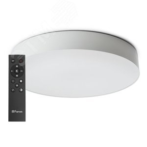 48070 AL6200 “Simple matte” 80W, Max. 4800Lm, 3000К-6500K белый Светильник светодиодный с пультом (уп.6шт.) FERON (Китай) 48070 - фото 607947