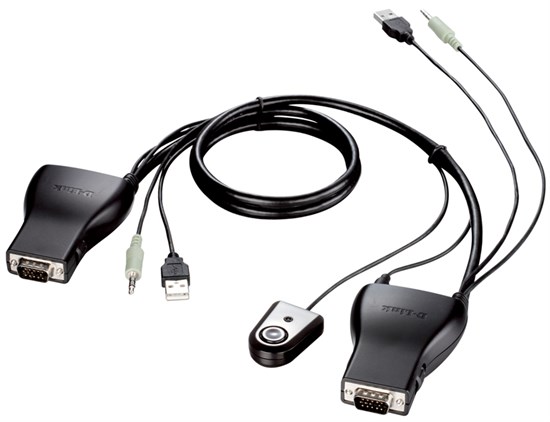 KVM-221 D-Link Коммутатор консоли 2 port USB KVM Switch with built in cables, Audio Support KVM-221 - фото 608044