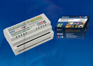 UCH-M111RX/0808 «Умный дом» Модуль управления освещением, RS485 порт, 8 вх./ 8 вых. (уп.10шт.) UNIEL UCH-M111RX/0808 - фото 608153