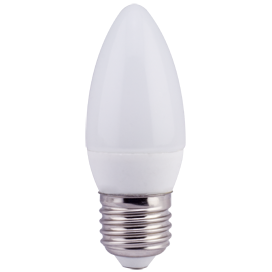 C7LV60ELC Ecola candle LED 6,0W 220V E27 4000K (композит) Лампа св/д свеча (уп.10/100шт.) C7LV60ELC - фото 608225