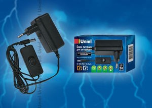 UET-VPA-012A20 12V IP20 Блок питания для светодиодов с вилкой, 12Вт, 12В, IP20 (уп.100шт.) UNIEL UET-VPA-012A20 - фото 608226