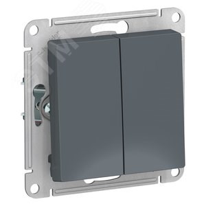 ATN000751 Atlasdesign Механизм выключателя двухклавишного (сх.5), грифель (уп.10шт.) Systeme Electric (Россия) ATN000751 - фото 608336