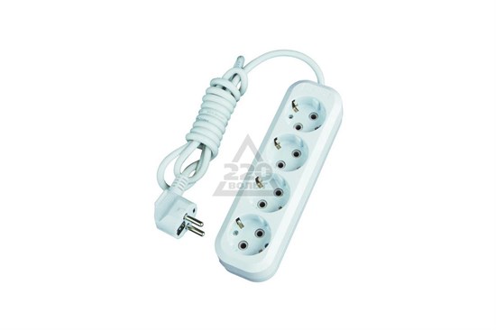 У4-Е-10 4-местный с з/к, 250В 16А, 10м Сетевой удлинитель (уп.20шт.) LUX 4606400414773 - фото 608383