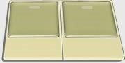 KEY 02-2 Клавиши 2-е с подсветкой переключателя. Common Green бежевые (уп.10/100шт.) SHIN DONG KEY 02-2 - фото 608524