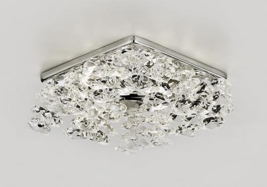 K309 CL/CH хром/прозрачный CRYSTAL Светильник встраиваемый MR16 12V/220V max 50W (уп.30шт.) Ambrella K309 CL/CH - фото 608585