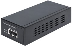 NIP-161PG 1 10/100/1000M PoE-инжектор 802.3at, 2x30=60 Вт, БП 220VAC встроен, -10~+45°C NSGate NIP-161PG - фото 608649