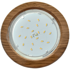 SN53H4ECB Ecola GX53 H4 без рефл. дерево Темный Орех 38x106 (к+) Светильник встраиваемый (уп.10/50шт.) SN53H4ECB - фото 608654