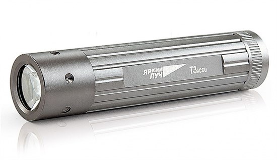 T3 ACCU Фонарь аккумуляторный 180лм, 2 режима, Li-Ion 2000mAh, зарядка USB/microUSB ВЫВЕДЕН ИЗ АССОРТИМЕНТА 4606400201274 - фото 608698