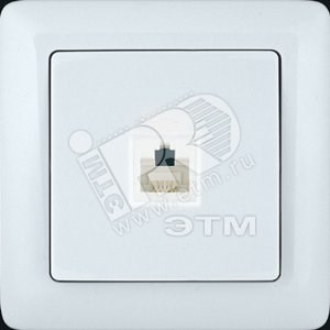 RT-4S3-B «ХИТ» Розетка телефонная с/у белая (уп.120шт.) Schneider Electric RT-4S3-B - фото 608809