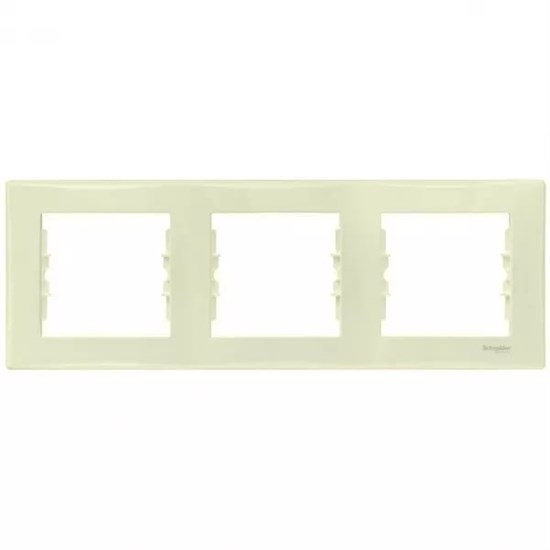 SDN5800547 Sedna Рамка 3 поста, бежевая (уп.20шт.) Schneider Electric SDN5800547 - фото 609076