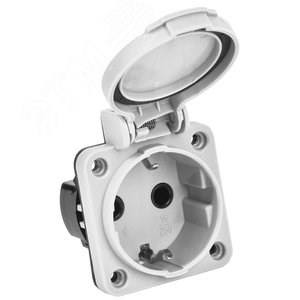 PSN71-016-3-2-54-K03 MAGNUM РП13-3 2Р+РЕ 16А з/к с крышкой IP54 серая Розетка панельная (уп.40шт.) IEK® PSN71-016-3-2-54-K03 - фото 609100