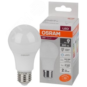 5579217 Value A LED 15Вт E27 6500К 1200Лм груша 220В (замена 125Вт) Лампа светодиодная (уп.10шт.) LEDVANCE (OSRAM) 4058075579217 - фото 609278