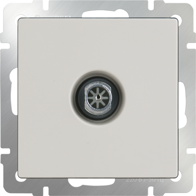 W1183003/WL03-TV-ivory ТВ розетка оконечная, слоновая кость (уп.5шт.) Werkel™ a051494-1 - фото 609343