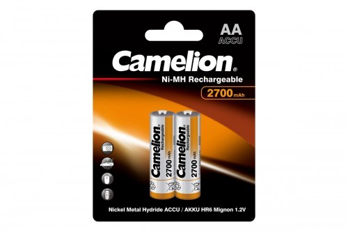 NH-AA2700BP2 Аккумулятор Ni-Mh AAA 1,2В 2700mAh блистер 2шт. Camelion NH-AA2700BP2 - фото 609399