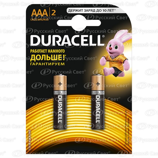 MN 2400/LR03 BP4 1,5V Basic AAA Элемент питания (бл.4шт./12шт.) Duracell  MN 2400/LR03 - фото 609421