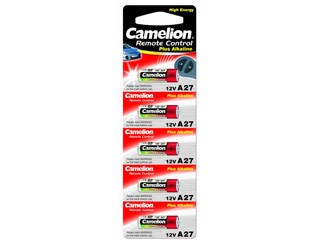 A27-BP5 Элемент питания LR27 12В, блистер 5шт. (уп.5/50шт.) Camelion A27-BP5 - фото 609617