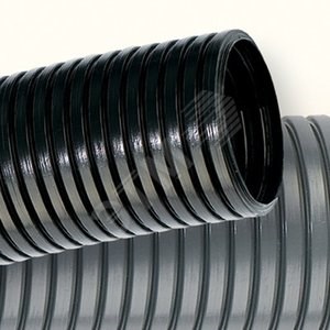 PA602329F2 Труба гофрированная DN23мм V2 Dвн 22.6мм Dнар 28.5мм полиамид 6, цвет черный (бухта 50м.) ДКС PA602329F2 - фото 609662