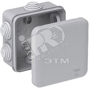 IMT35092 Коробка распределительная 85х85х40мм IP55 серая (уп.72шт.) Schneider Electric IMT35092 - фото 609663
