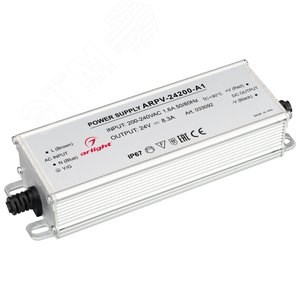 033092 ARPV-24200-A1 (24V, 8.3A, 200W) (Arlight, IP67 Металл, 3 года) Блок питания Arlight (Россия) 033092 - фото 609697