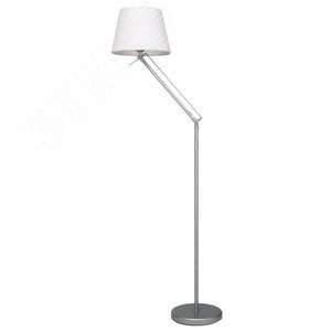 UML-T500 E27 SILVER/WHITE Светильник напольный (Торшер). Цвет cеребристый/белый. Uniel™ (Китай) UL-00010181 - фото 609702