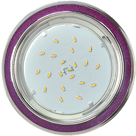 FP53GRECB Ecola GX53 H4 DL3901 Светильник встраиваемый, фиолетовый блеск/хром (уп.10/50шт.) FP53GRECB - фото 609782