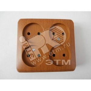 PA 16-205T ЭТЮД Розетка 4 гнезда без заземления бук (уп.7шт.) Schneider Electric PA16-205T - фото 609980