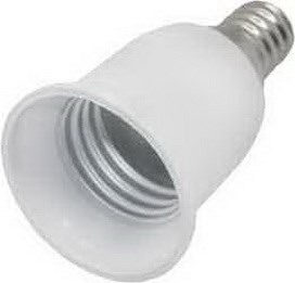 A4T14WEAY Ecola base Переходник с цоколя E14 на E27 белый (уп.12/600шт.) A4T14WEAY - фото 609985
