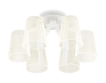 AK4031/6 WH белый 96W D600*290 (ПДУ РАДИО 2.4) Потолочная светодиодная люстра с пультом Ambrella Light AK4031/6 WH белый - фото 610004