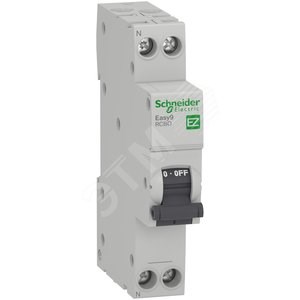 EZ9D33616 Easy 9 Диф. автомат 1П+Н 16A 30MA 4,5кА C АС, 18мм (уп.12шт.) Schneider Electric EZ9D33616 - фото 610036