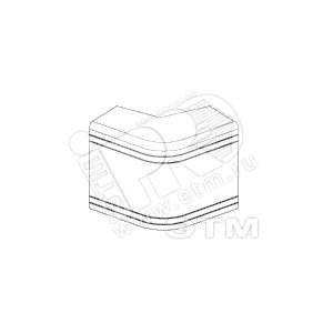 01813 NIA In-liner Угол внешний неизменяемый 90° 100х60мм (уп.6шт.) ДКС 01813 - фото 610092