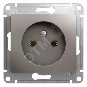 GSL001241 Glossa Розетка без заземления, платина, механизм (уп.20шт.) Schneider Electric GSL001241 - фото 610153