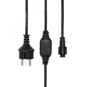 315-000 Шнур питания для уличных гирлянд 230В, 3А, черный каучук, IP67 Neon-Night 315-000 - фото 610240