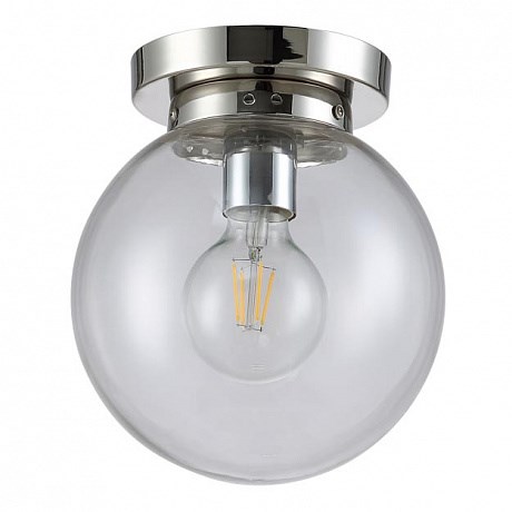 PL1 D200 Nickel/Transparente Потолочный светильник Crystal Lux (Испания) PL1 D200 Nickel/Transparente - фото 610364