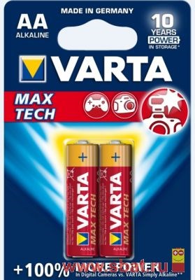 4706.101.412 Max Tech LR6/316 BL2 Элемент питания (блистер 2шт.) (уп.40/200шт.) Varta 4706.101.412 - фото 610557