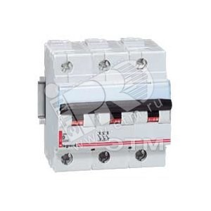 409840/006660 DX³ Выключатель автоматический 3п 80A D 25кА, 4,5 модуля Legrand (Франция) 409840 - фото 610693