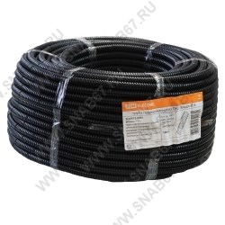 SQ0413-0003 труба гофр. ПНД Ø25 75м с зондом черная  легкая TDM 681909 - фото 610700