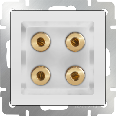 WL01-AUDIOx4 Акустическая розетка белая (уп.10шт.) Werkel™ a030771-1 - фото 610722