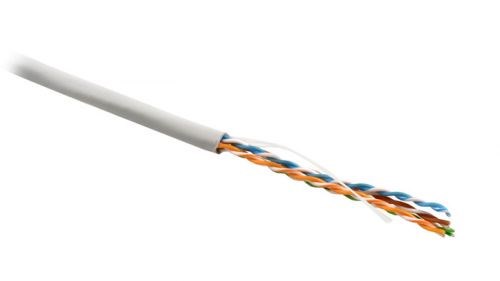 UUTP4-C5E-S24-IN-LSZH-GY-305 Витая пара UTP 4 пары AWG 24 Cat.5е внутренняя Cu (кор.305м.) Hyperline 42045 - фото 610790