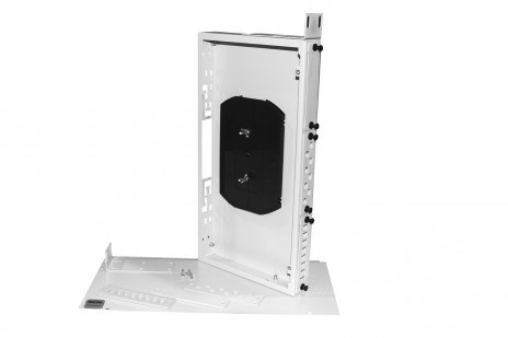 FO-19R-1U-3xSLT-W140H42-24UN-BK Бокс оптический универсальный 19", от 8 до 24 портов Hyperline FO-19R-1U-3xSLT-W140H42-24UN-BK - фото 610882