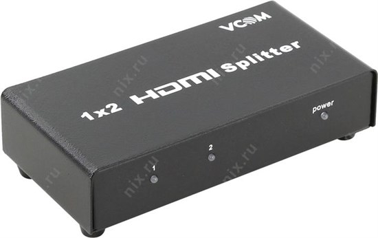 VDS8040D/DD412A Разветвитель видеосигнала HDMI Splitter (1in -> 2out) + б.п VCOM VDS8040D/DD412A - фото 610979