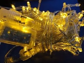 LD120-Y-E Электрогирлянда 120 желтых светодиодов, с доп. подключением до 20 доп. модулей SnowHouse LD120-Y-E - фото 611039