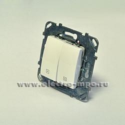 MGU5.208.18ZD ВЫКЛЮЧАТЕЛЬ ДЛЯ ЖАЛЮЗИ БЕЛЫЙ UNICA (уп.10шт.) 682392 - фото 611042