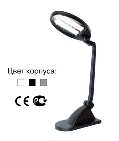 KD-021 C02 черный Светильник настольный (230V 2*9W 2G7) Camelion KD-021 C02 - фото 611062