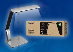 TLD-503 Silver/LED/546Lm/5000K/Dimer/USB Лампа настольная св/д. Цвет серебристый (уп.6шт.) UNIEL TLD-503 Silver/LED/546Lm/ - фото 611093
